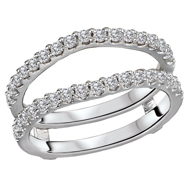 Guard 14 Karat White Wedding Band