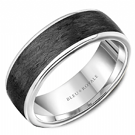 Precious Metal (No Stones) Wedding Bands - Men'