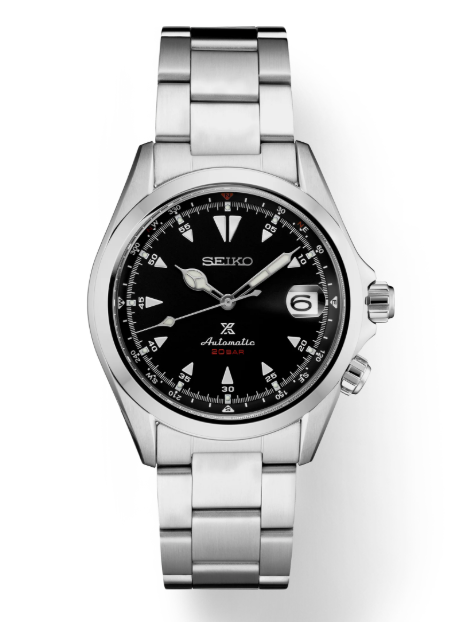 SEIKO AUTO 20 BAR BLACK DIAL DATE WINDOW
