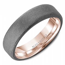 Precious Metal (No Stones) Wedding Bands - Men'