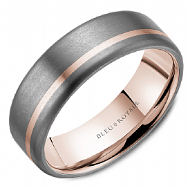 Precious Metal (No Stones) Wedding Bands - Men'