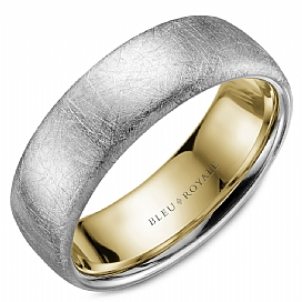 Precious Metal (No Stones) Wedding Bands - Men'