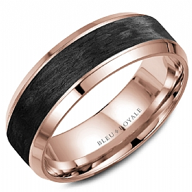 Precious Metal (No Stones) Wedding Bands - Men'