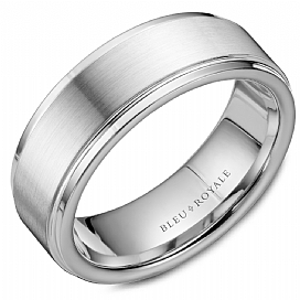 Precious Metal (No Stones) Wedding Bands - Men'