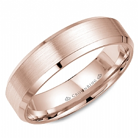 Precious Metal (No Stones) Wedding Bands - Men'