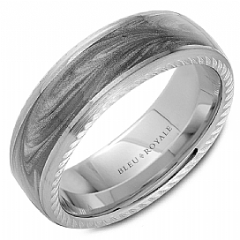 Precious Metal (No Stones) Wedding Bands - Men'