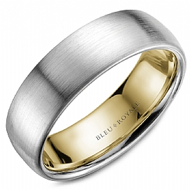 Precious Metal (No Stones) Wedding Bands - Men'