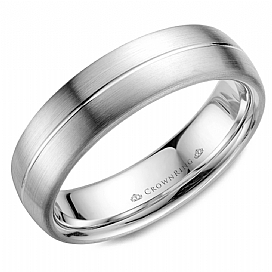 Precious Metal (No Stones) Wedding Bands - Men'