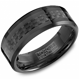 Precious Metal (No Stones) Wedding Bands - Men'