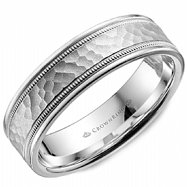 Precious Metal (No Stones) Wedding Bands - Men'