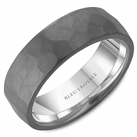 Precious Metal (No Stones) Wedding Bands - Men'
