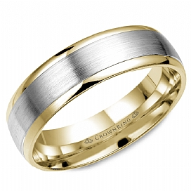 Precious Metal (No Stones) Wedding Bands - Men'