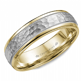 Precious Metal (No Stones) Wedding Bands - Men'