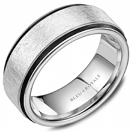 Precious Metal (No Stones) Wedding Bands - Men'
