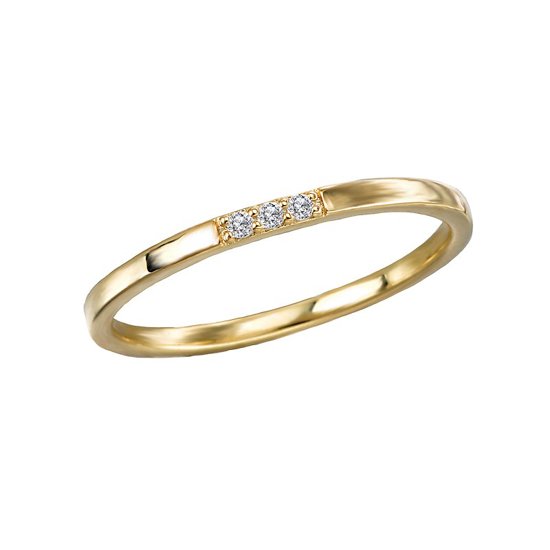 Stackable 14 Karat Yellow Wedding Band