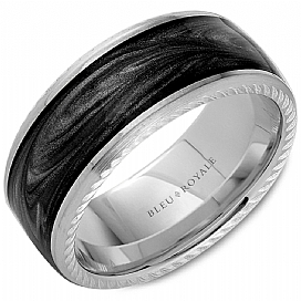 Precious Metal (No Stones) Wedding Bands - Men'