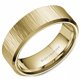 Precious Metal (No Stones) Wedding Bands - Men'