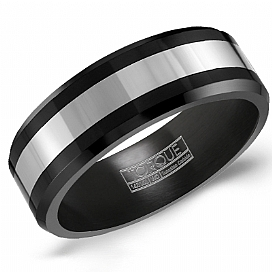 Precious Metal (No Stones) Wedding Bands - Men'