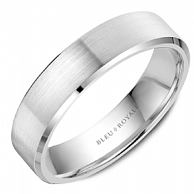 Precious Metal (No Stones) Wedding Bands - Men'