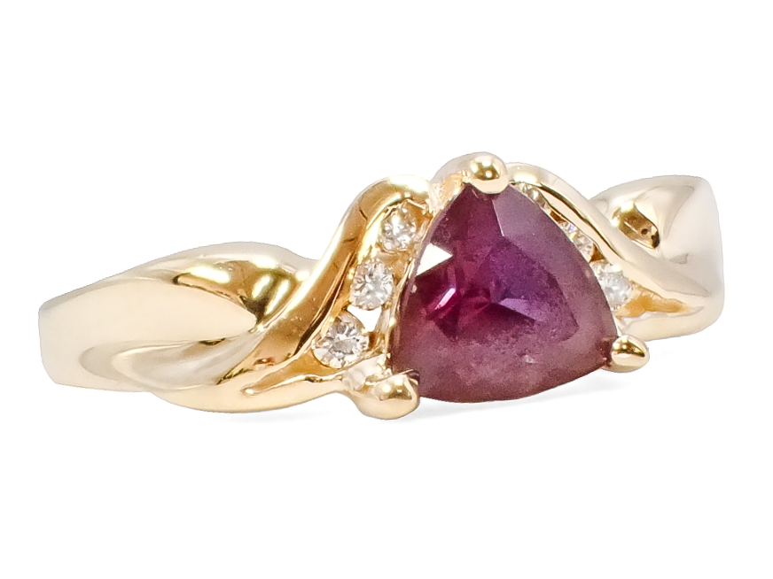 MYSTIC TOPAZ AND DIAMOND RING