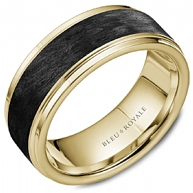 Precious Metal (No Stones) Wedding Bands - Men'