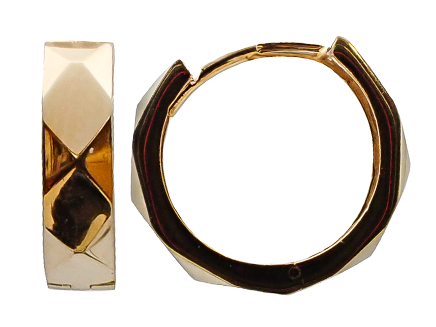 Precious Metal (No Stones) Earring