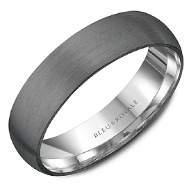 Precious Metal (No Stones) Wedding Bands - Men'