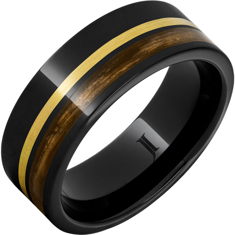 Precious Metal (No Stones) Wedding Bands  -  Men'