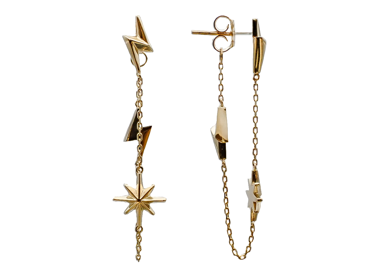 Precious Metal (No Stones) Earring