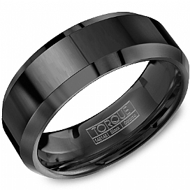 Precious Metal (No Stones) Wedding Bands - Men'