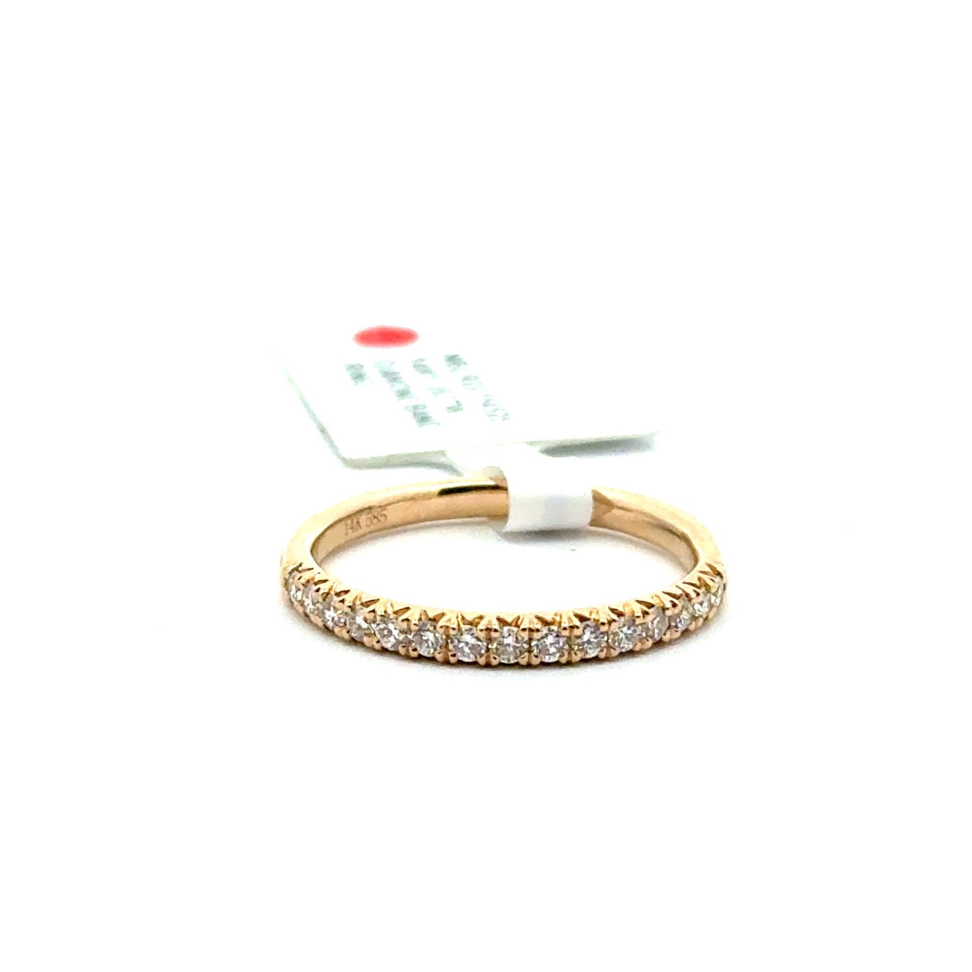 Prong Set 18 Karat Yellow Wedding Band