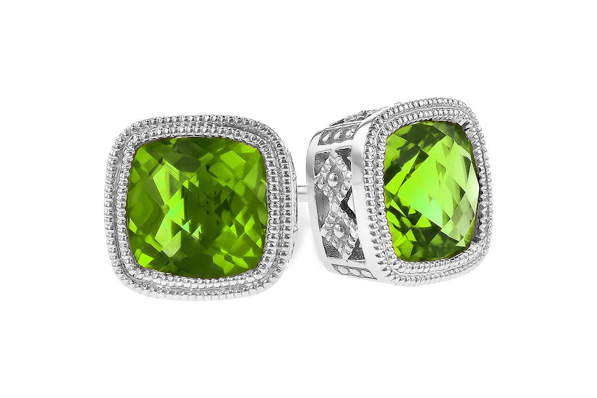 Stud 14 Karat White Peridot Earring