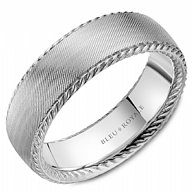 Precious Metal (No Stones) Wedding Bands - Men'