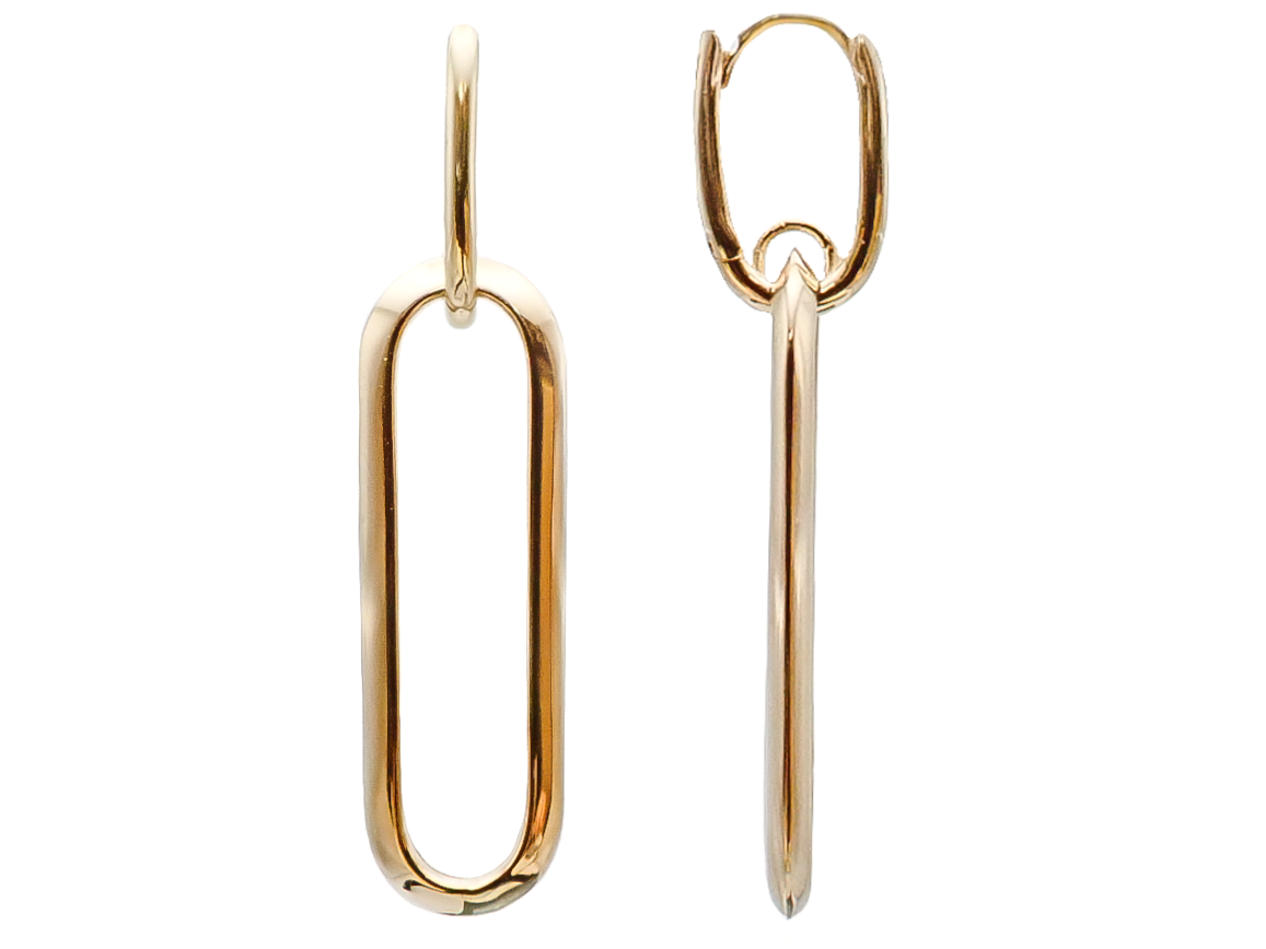 Precious Metal (No Stones) Earring