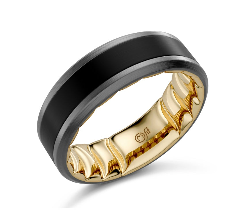Precious Metal (No Stones) Wedding Bands - Men'