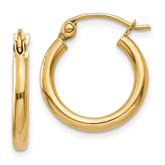 Hoop 14 Karat Yellow Earrings