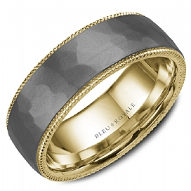 Precious Metal (No Stones) Wedding Bands - Men'
