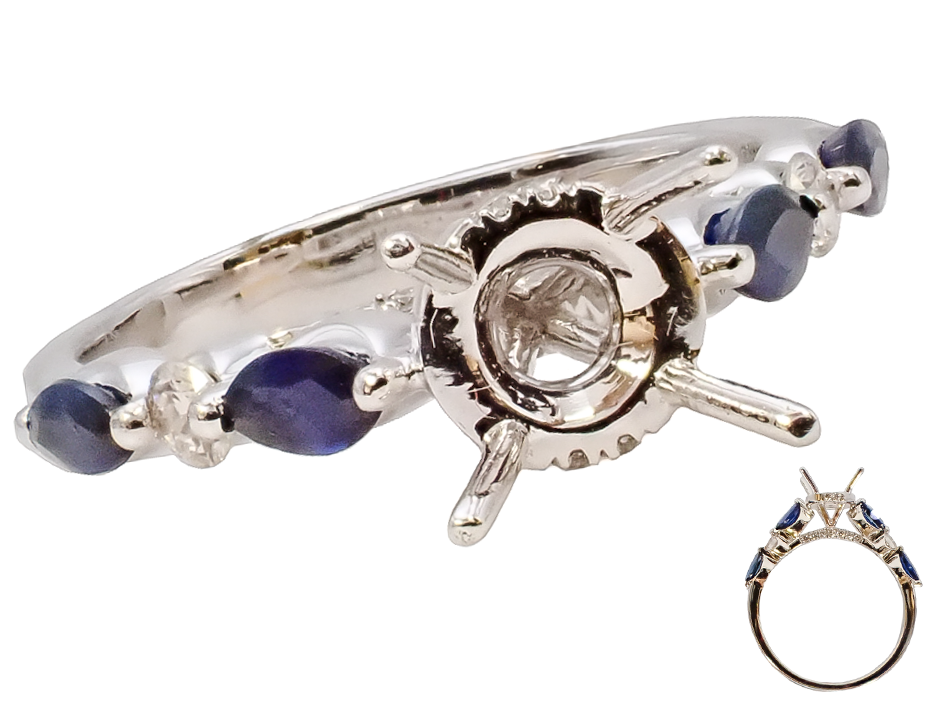 Diamond Semi-Mount Ring