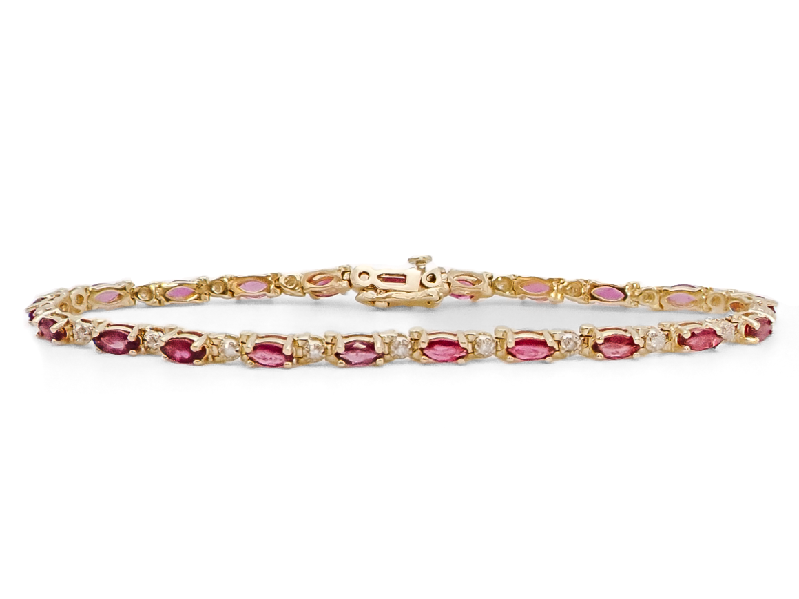 RUBY AND DIAMOND BRACELET