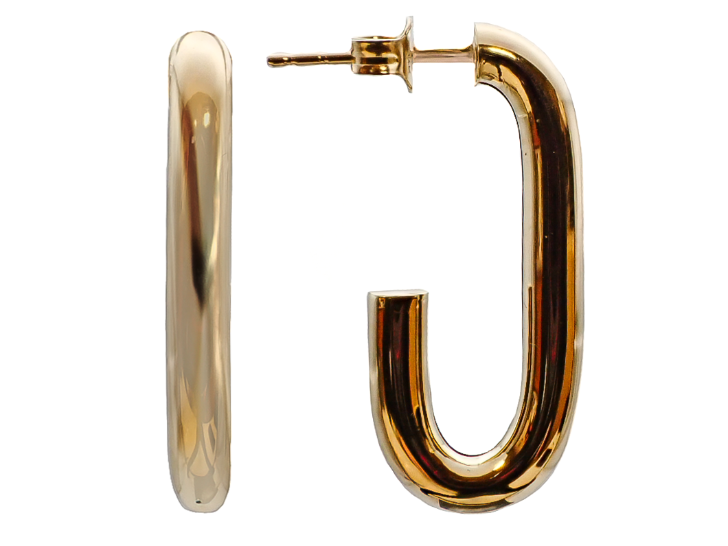 Precious Metal (No Stones) Earring