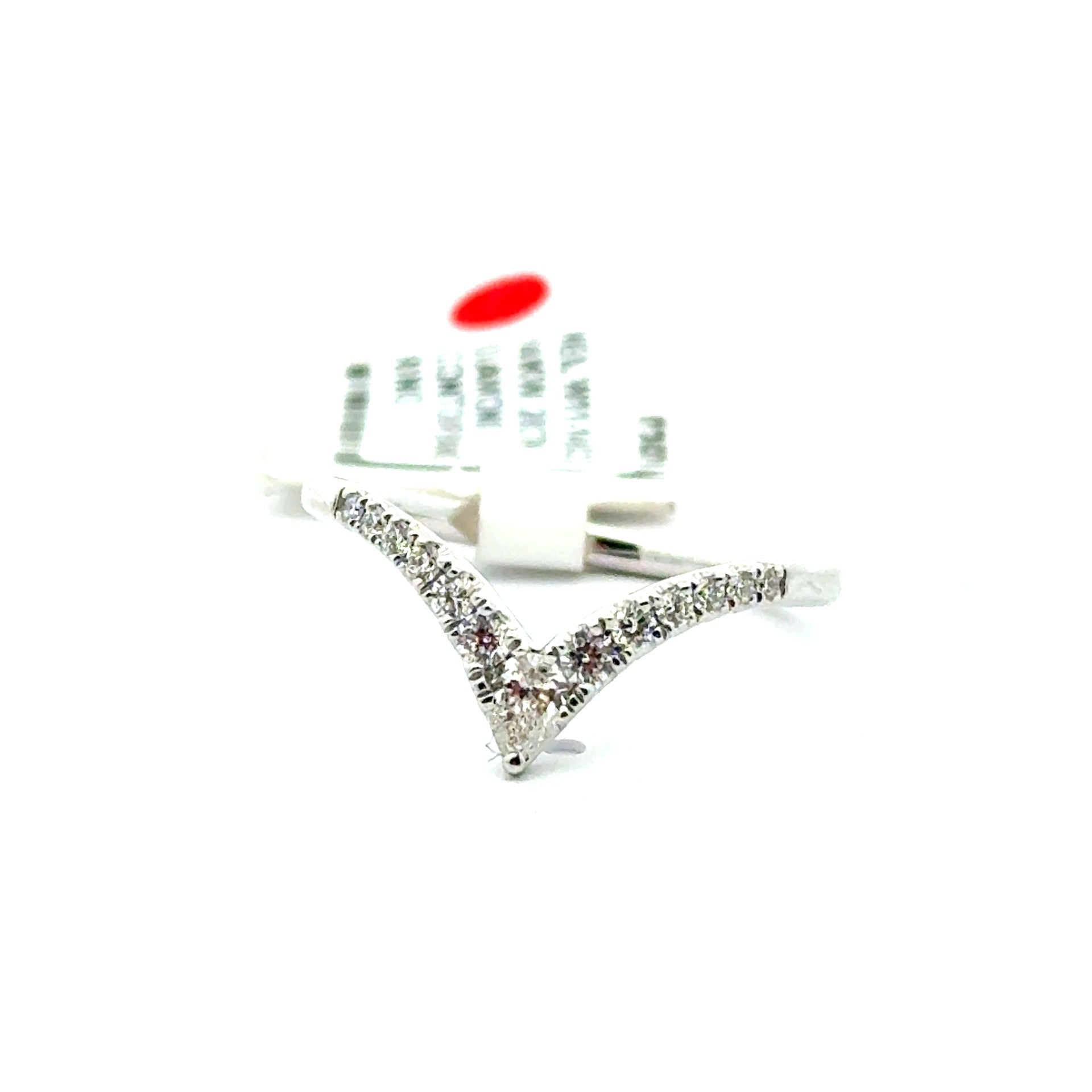 Prong Set 18 Karat White Wedding Band