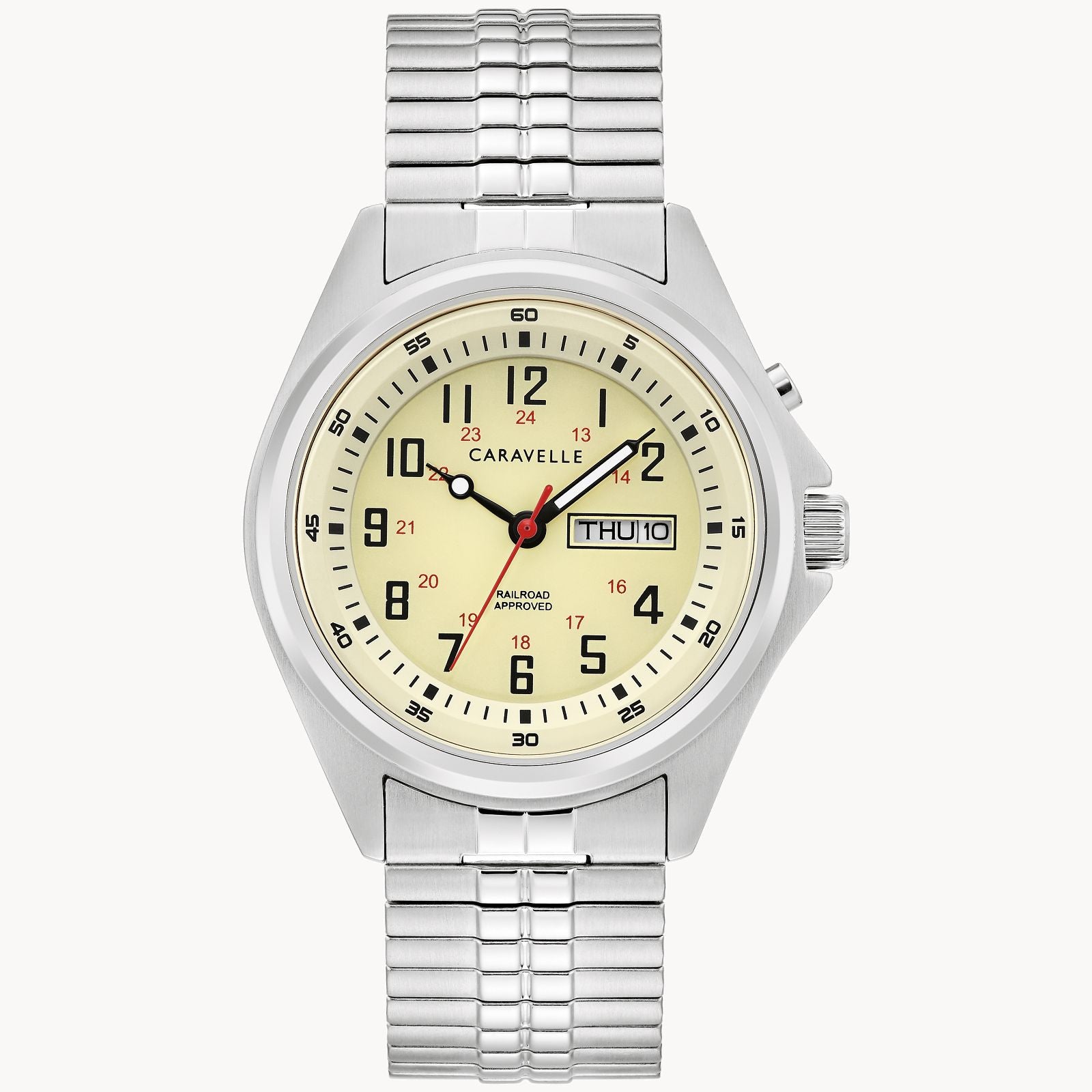 GENTS CARAVELLE STAINLESS STEEL WATCH