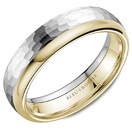 Precious Metal (No Stones) Wedding Bands - Men'