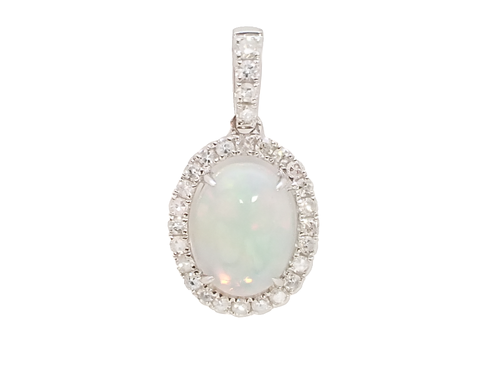 14 Karat White Pendant