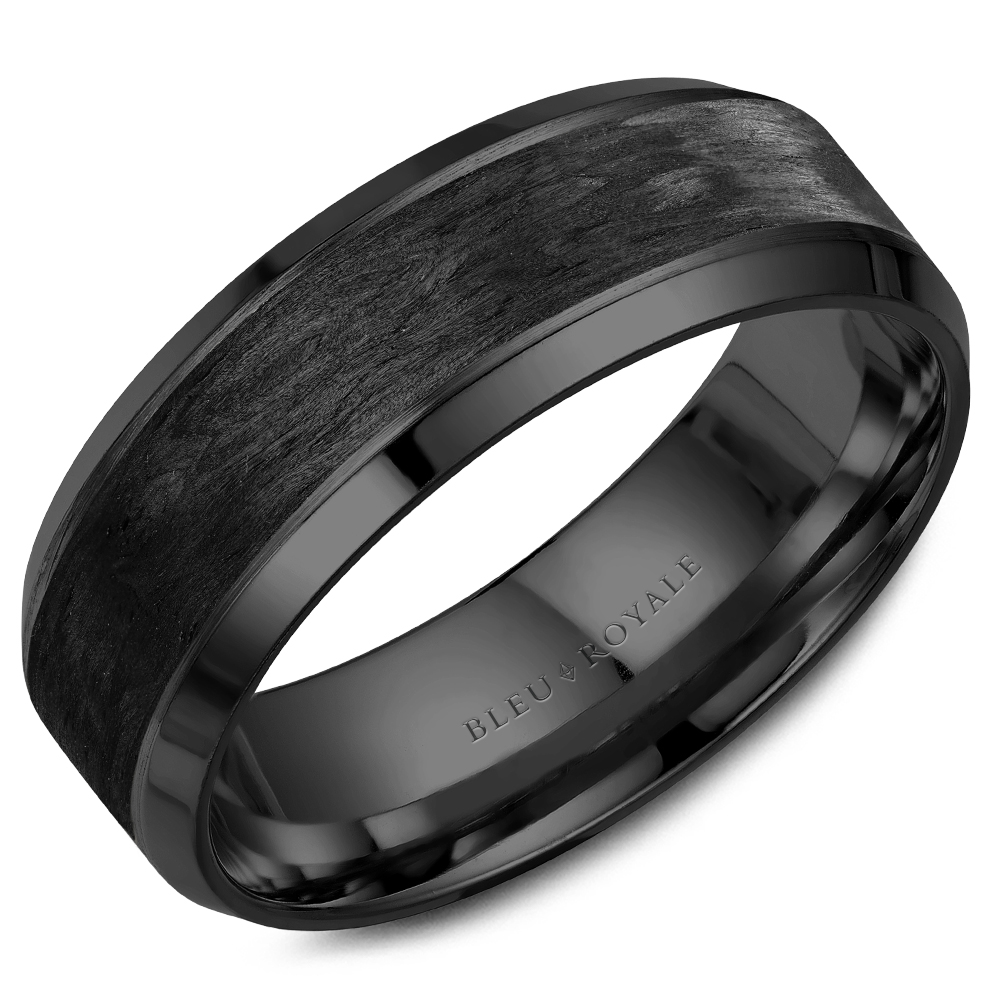 Precious Metal (No Stones) Wedding Bands - Men'