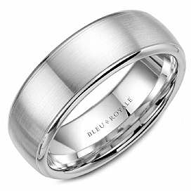 Precious Metal (No Stones) Wedding Bands - Men'