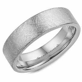 Precious Metal (No Stones) Wedding Bands - Men'