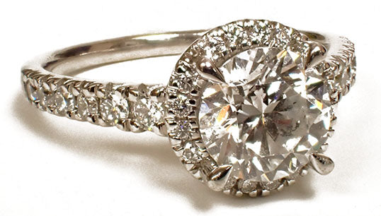 LAB CREATED DIAMOND ENGAGEMENT RING