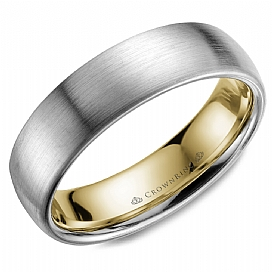 Precious Metal (No Stones) Wedding Bands - Men'