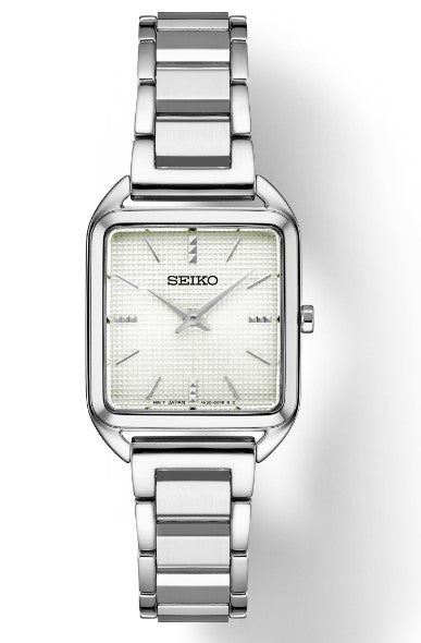 LADIES SEIKO GRAY DIAL ST. STEEL